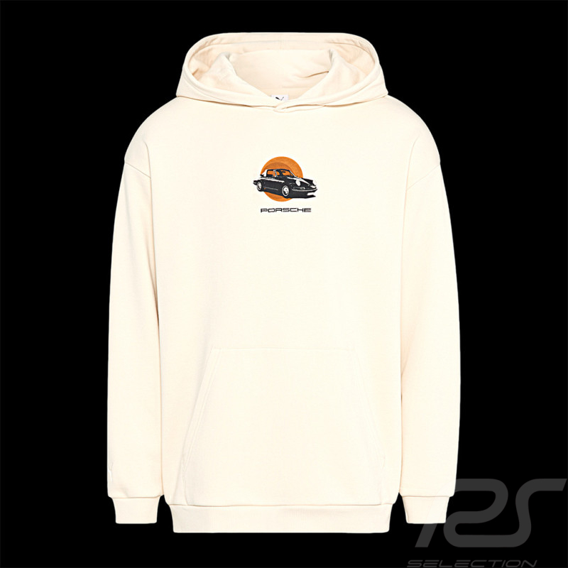 Porsche 911 Hoodie Targa 60 Years Puma Beige WAP112T60Y - Unisex