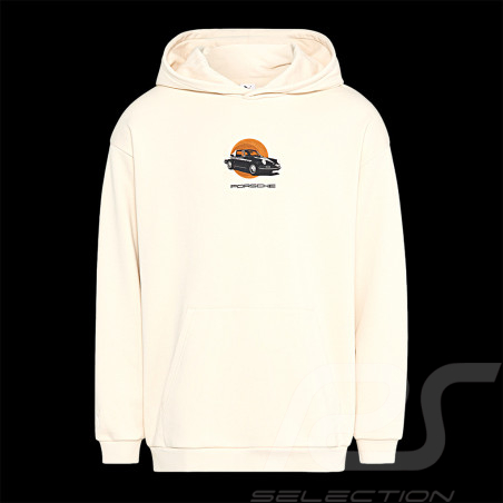 Sweat Porsche 911 Targa 60 ans à Capuche Puma Beige WAP112T60Y - Mixte