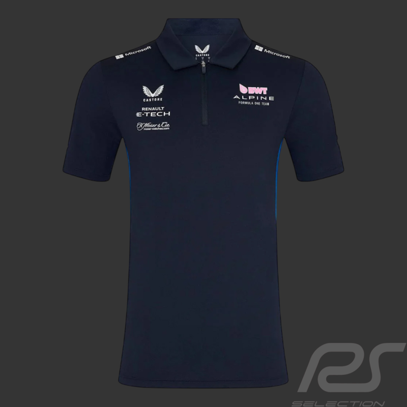 Polo Alpine Pas Cher F1 Team Bleu Marine TM10290-020 - mixte