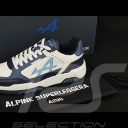 Alpine Shoes x Savoir-Faire A290 Superleggera White / Navy Blue - Unisex
