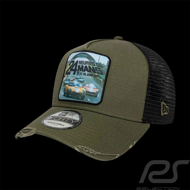 Casquette 24h Le Mans 1966 Trucker Vert Kaki / Noir New Era 60957727 - Mixte