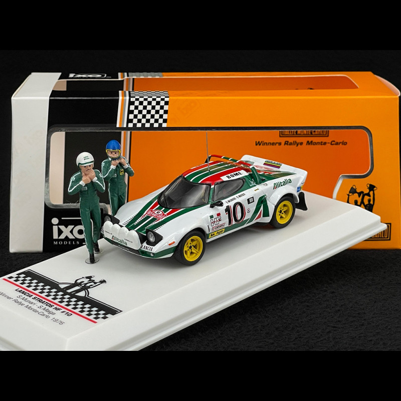 Lancia Stratos HF n° 10 Winner Monte Carlo Rally 1976 with Figures