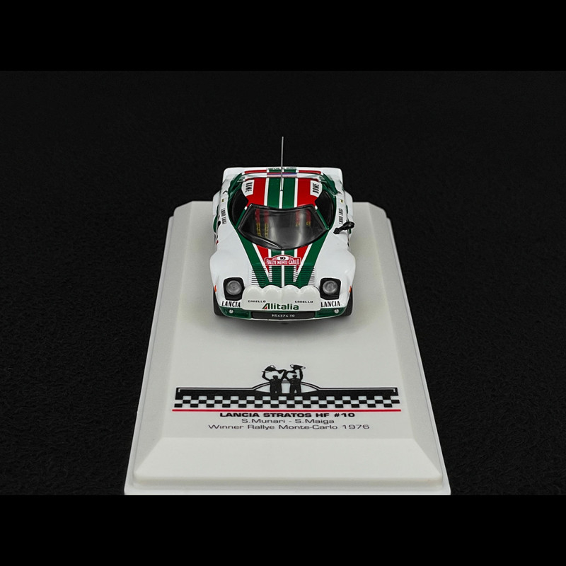 Lancia Stratos HF n° 10 Winner Monte Carlo Rally 1976 with Figures