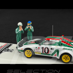 Lancia Stratos HF n° 10 Vainqueur Rallye Monte Carlo 1976 avec Figurines 1/43 Ixo SPRM001-76