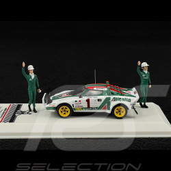 Lancia Stratos HF n° 1 Vainqueur Rallye Monte Carlo 1977 avec Figurines 1/43 Ixo SPRM001-77