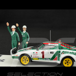 Lancia Stratos HF n° 1 Vainqueur Rallye Monte Carlo 1977 avec Figurines 1/43 Ixo SPRM001-77