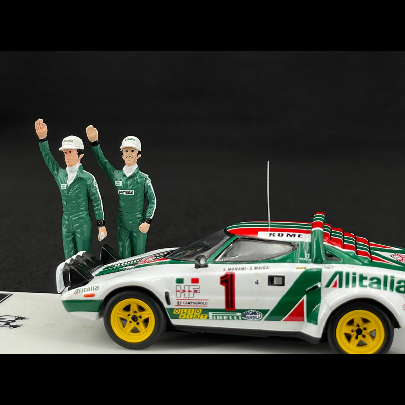 Lancia Stratos HF n° 1 Winner Monte Carlo Rally 1977 with Figures