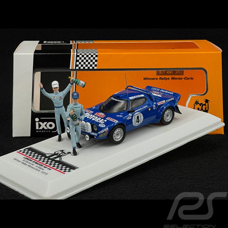 Lancia Stratos HF n° 4 Sieger Rallye Monte Carlo 1979 mit Figuren 1/43 Ixo SPRM001-79