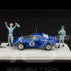 Lancia Stratos HF n° 4 Vainqueur Rallye Monte Carlo 1979 avec Figurines 1/43 Ixo SPRM001-79