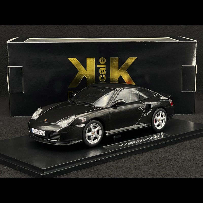 Porsche 911 Turbo Type 996 2000 Black Metallic 1/18 KK Scale