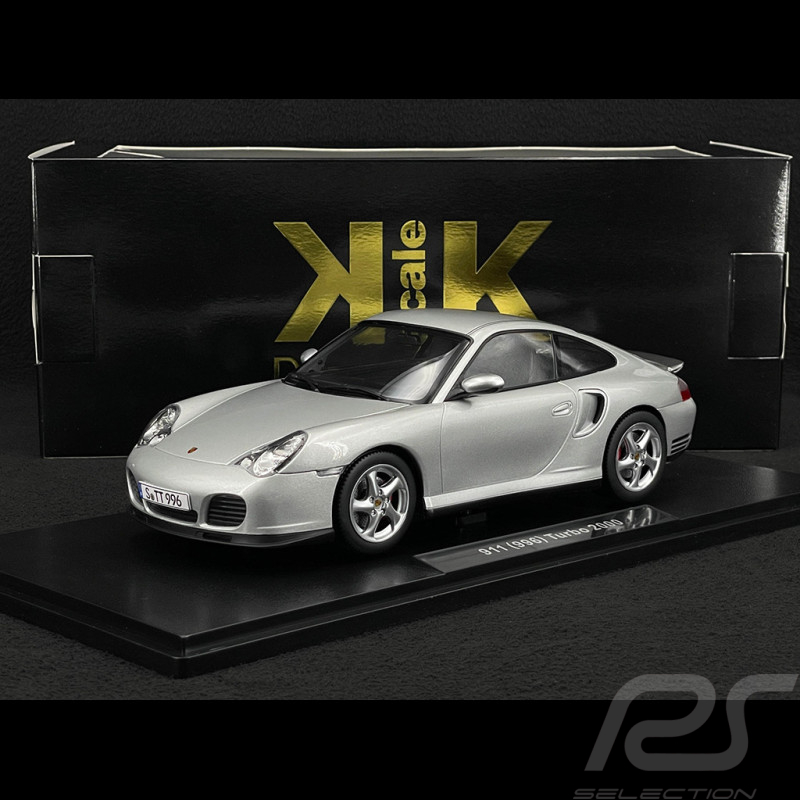 Porsche 911 Turbo Type 996 2000 Silver 1/18 KK Scale KKDC181471