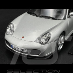 Porsche 911 Turbo Type 996 2000 Silver 1/18 KK Scale KKDC181471