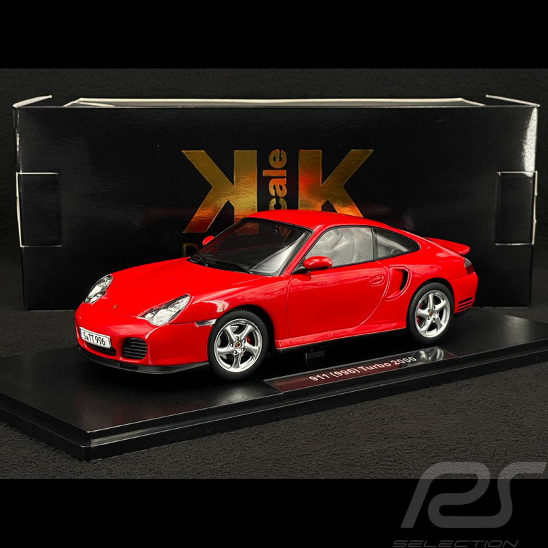 Porsche 911 Turbo Type 996 2000 Rouge 1/18 KK Scale KKDC181474