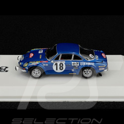 Alpine A110 1800 S n° 18 Vainqueur Rallye Monte Carlo 1973 avec Figurines 1/43 Ixo SPRM001-73
