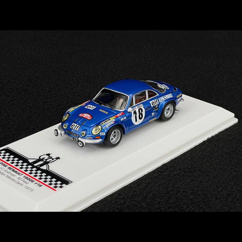 ミニカー Ixo Models Alpine A110 1800 #1 Alpine A110 1800 S n° 18 Winner Monte Carlo Rally 1973 with
