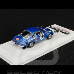 Alpine A110 1800 S n° 18 Winner Monte Carlo Rally 1973 with Figures 1/43 Ixo SPRM001-73