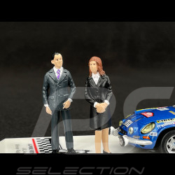 Alpine A110 1800 S n° 18 Winner Monte Carlo Rally 1973 with Figures 1/43 Ixo SPRM001-73