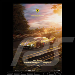 Ferrari Poster 499P n° 83 Sieger 24h Le Mans 2025 50 x 70 cm PROD01005334