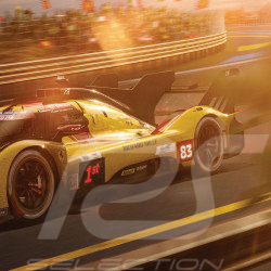 Poster Ferrari 499P n° 83 Vainqueur 24h Le Mans 2025 50 x 70 cm PROD01005334