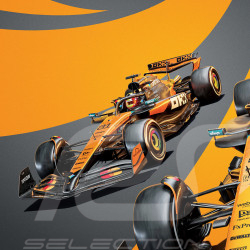 McLaren Poster F1 Team Double Crown 2025 Season F1 Norris / Piastri 50 x 70 cm PROD01005409