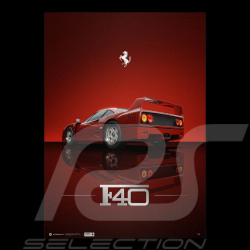 Poster Ferrari F40 Icon of an Era 50 x 70 cm PROD01005395
