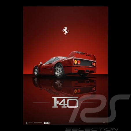 Póster Ferrari F40 "Icon of...