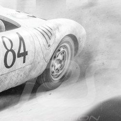 Poster Porsche 550 A Spyder 1500 n° 84 Vainqueur Targa Florio 1956 50 x 70 cm PROD01005280