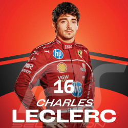 Ferrari Poster F1 Team Charles Leclerc n° 16 30 x 40 cm PROD01005316