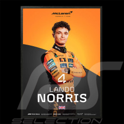 Poster McLaren F1 Team Lando Norris n° 4 30 x 40 cm PROD01005309