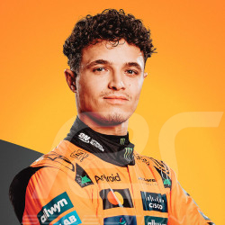 Poster McLaren F1 Team Lando Norris n° 4 30 x 40 cm PROD01005309