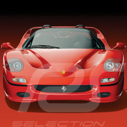 Poster Ferrari F50 1995 Rosso Corsa 30ème Anniversaire 50 x 70 cm PROD01005189