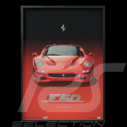 Poster Ferrari F50 1995 Rosso Corsa 30ème Anniversaire 50 x 70 cm PROD01005189