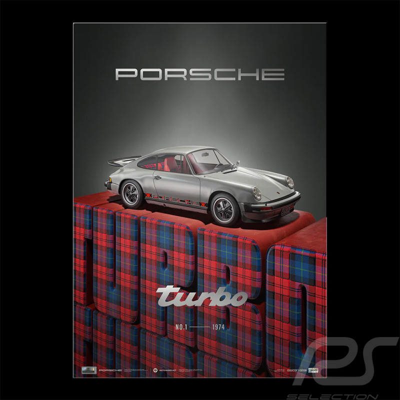 Poster Porsche 911 Turbo No. 1 1974 50 x 70 cm PROD01005013