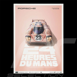 Poster Porsche 917/20 n° 23 Cochon Rose 24h Le Mans 1971 50 x 70 cm PROD01004972