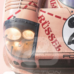 Poster Porsche 917/20 n° 23 Cochon Rose 24h Le Mans 1971 50 x 70 cm PROD01004972
