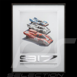 Poster Porsche 917 Salzburg / Martini / Gulf Trio 24h Le Mans 50 x 70 cm PROD01000846