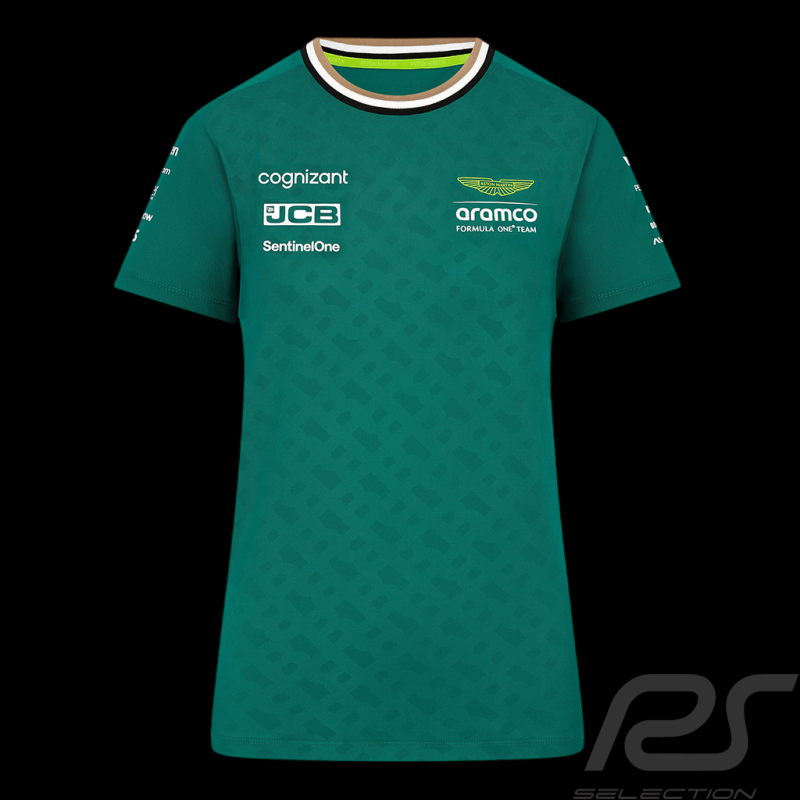 T-Shirt Aston Martin F1 Team Alonso / Stroll Vert Lux 701229261 - femme
