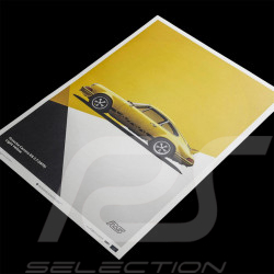 Porsche Poster 911 Carrera RS 2.7 1973 Yellow 50 x 70 cm PROD01000116