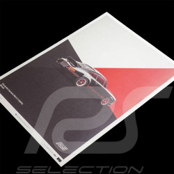 Porsche Poster 911 Carrera RS 2.7 1973 Black / Red Stripes 50 x 70 cm PROD01000107