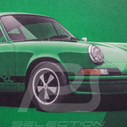 Poster Porsche 911 Carrera RS 2.7 1973 Vert Vipère / Bandes Noires 40 x 50 cm PROD01003986