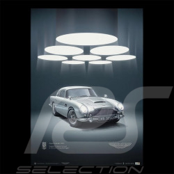 Poster Aston Martin DB5 1964 Silver Birch 50 x 70 cm PROD01004912