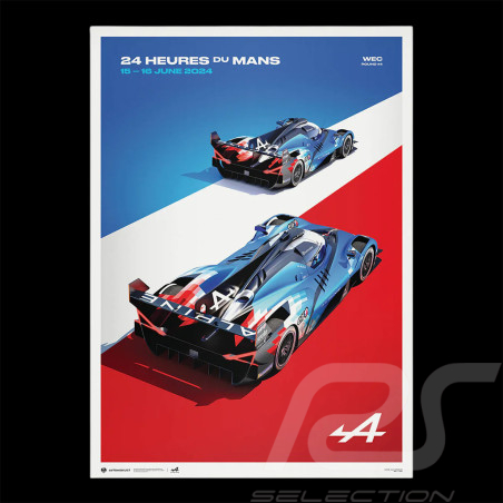 Póster Alpine A424 24 Horas...