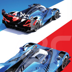 Alpine Poster A424 24h Le Mans 2024 50 x 70 cm PROD01004961