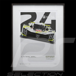 Peugeot Poster 9X8 n° 93 24h Le Mans 2024 50 x 70 cm PROD01004964