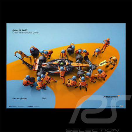Póster del equipo McLaren...