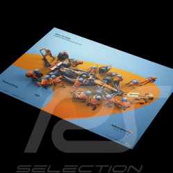McLaren Poster F1 Team Weltrekord Boxenstopp F1 2023 Lando Norris n° 4 70 x 50 cm PROD01004857
