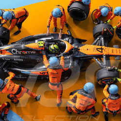 McLaren Poster F1 Team World Record Pit Stop F1 2023 Lando Norris n° 4 70 x 50 cm PROD01004857