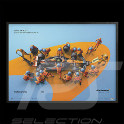 McLaren Poster F1 Team Weltrekord Boxenstopp F1 2023 Lando Norris n° 4 70 x 50 cm PROD01004857