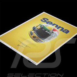 Poster McLaren MP4/4 Casque Ayrton Senna GP Saint Marin 1988 F1 50 x 70 cm PROD01000093