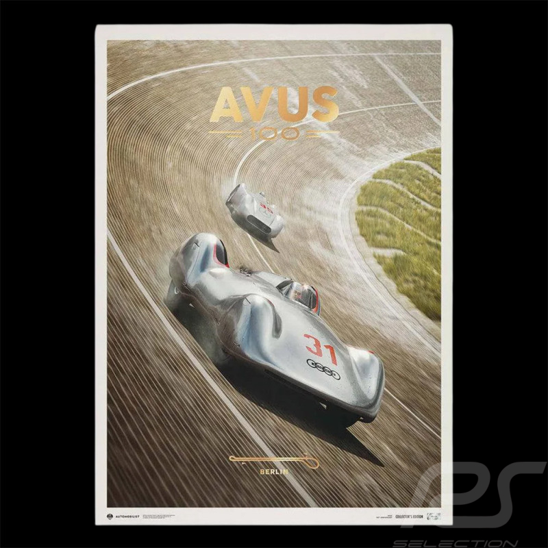 Avus Poster 100th Anniversary September 24 2021 50 x 70 cm PROD01002882